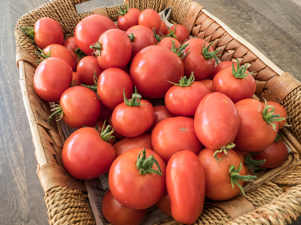 Tip: Freeze Tomatoes to use later - savory & savvy